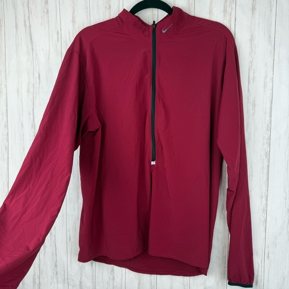 Nike Red Long Sleeve Pullover Large